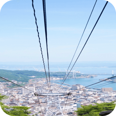 ロープウェイからの風景