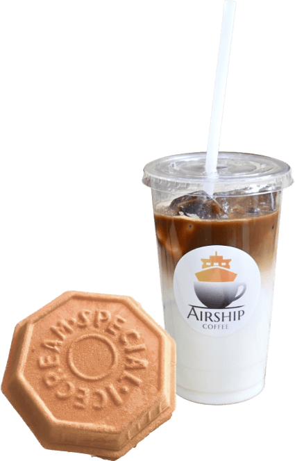 アイスコーヒーとお菓子